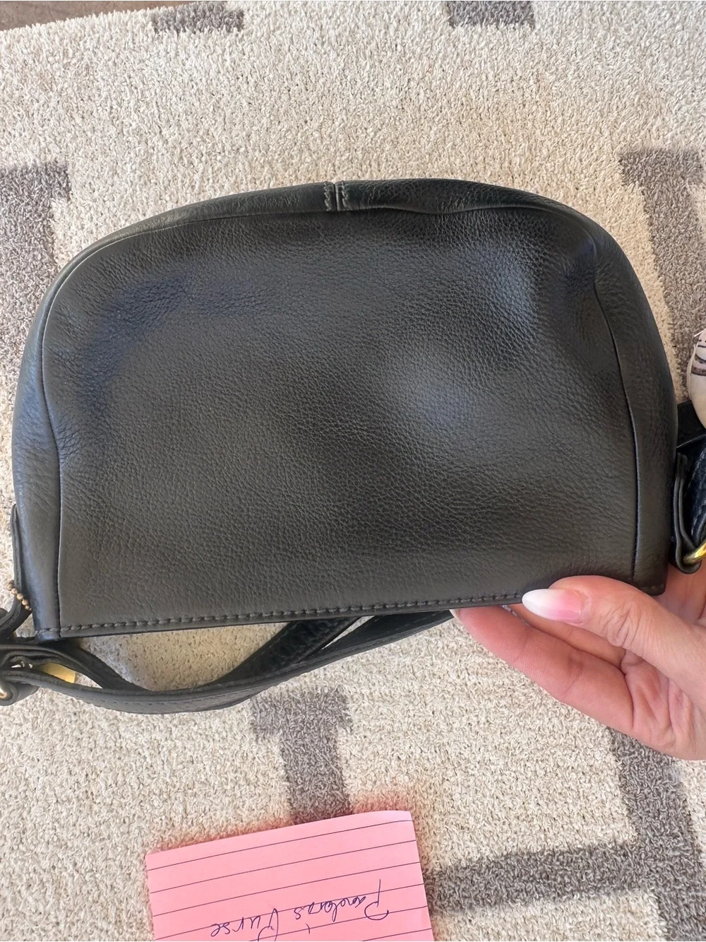 Coach Black Leather Coach vintage 1997 wendie bag